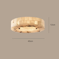 plafonnier luxueux en marbre naturel suspendu grand luminaire