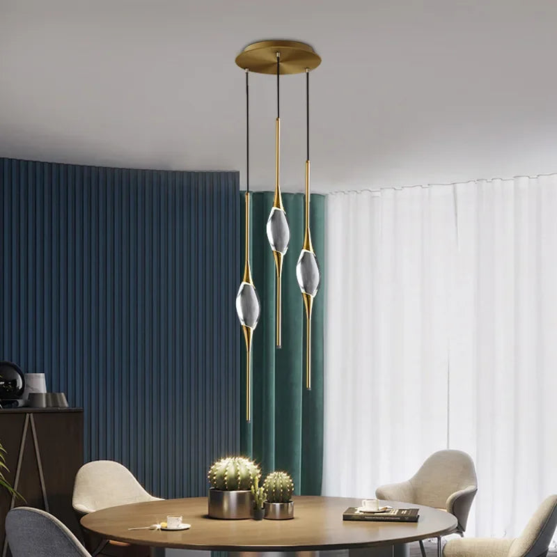 2023 Crystal Hanging Lamps for Ceiling Bedroom Bedside Chandelier Living Room Hallway Wall Lamp Room Decor Lighting Lustre - vue 6 sur 12