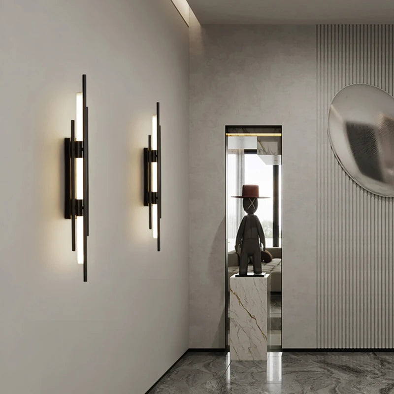 applique murale led minimaliste restaurant bureau éclairage art déco - vue 3 sur 14