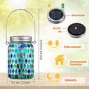 lanterne solaire décorative pour jardin en mosaïque
