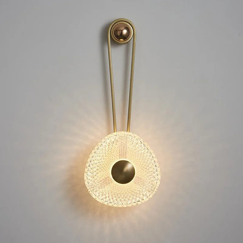 Applique murale led nordique moderne dorée décorative d'intérieur