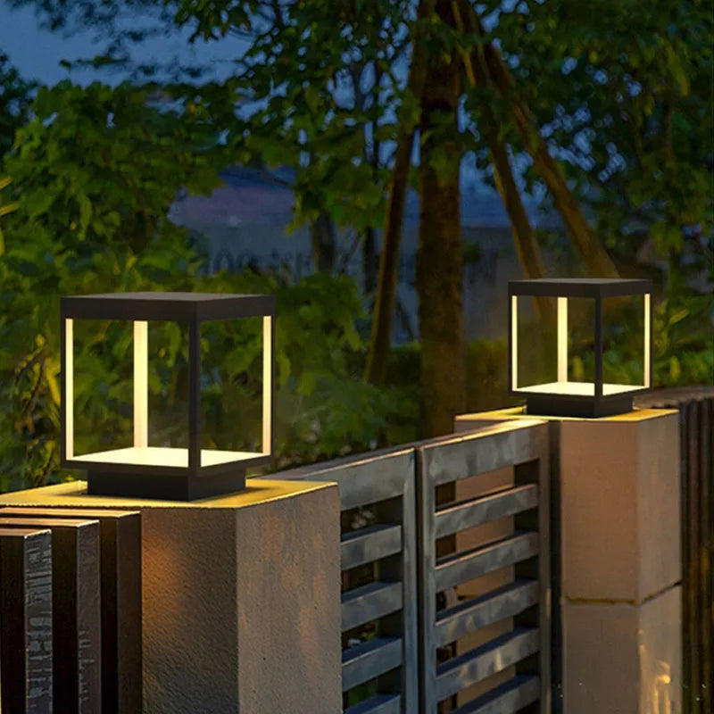 lampe extérieure led moderne et imperméable pour décoration jardin - vue 6 sur 9