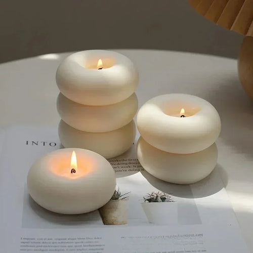 WHISKER | Donut Candles Vanilla Candle, Scented Candles, Aromatherapy Candle, Soy Wax Candle, Candle for Home, Bulk Wholesale - vue 10 sur 9
