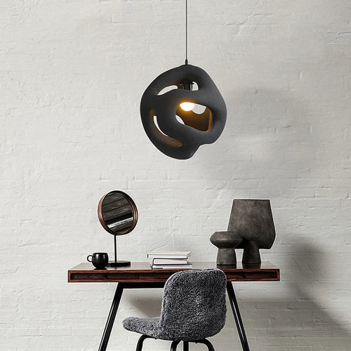 suspension wabi-sabi design haut de gamme en résine led