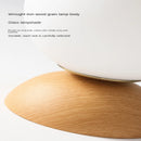 Plafonnier moderne LED en bois arrondi design