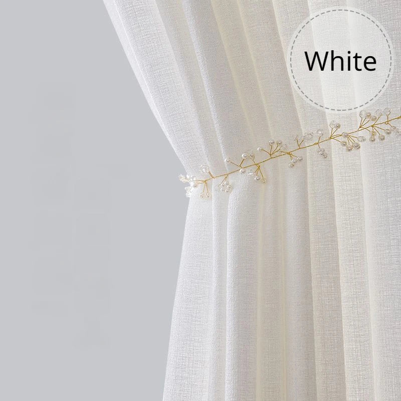 Rideau voile tulle moderne leger pour salon chambre - vue 12 sur 12