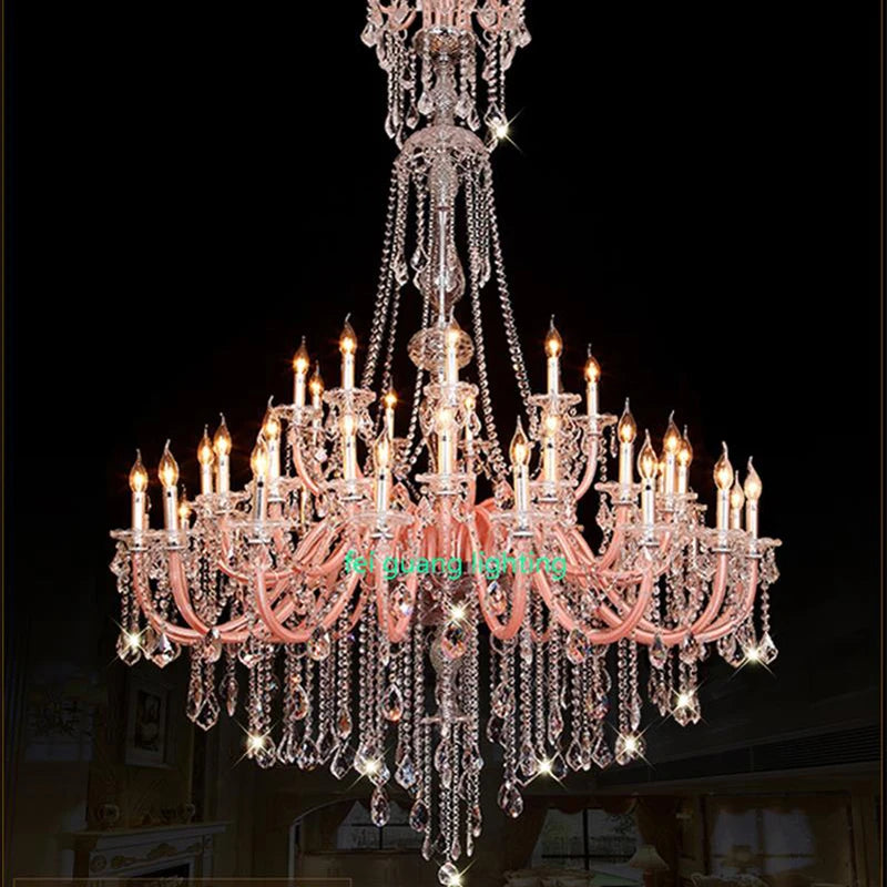 lustre moderne en cristal pour décoration intérieure élégante - vue 4 sur 12