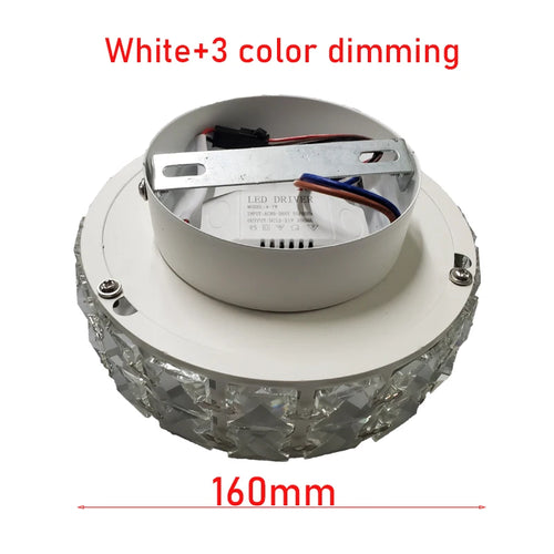 Plafonniers nordiques Lampara Techo lustre Led lumières en cristal Luminaria De Teto Para Sala Plafonnier or noir blanc Lampy - vue 12 sur 12