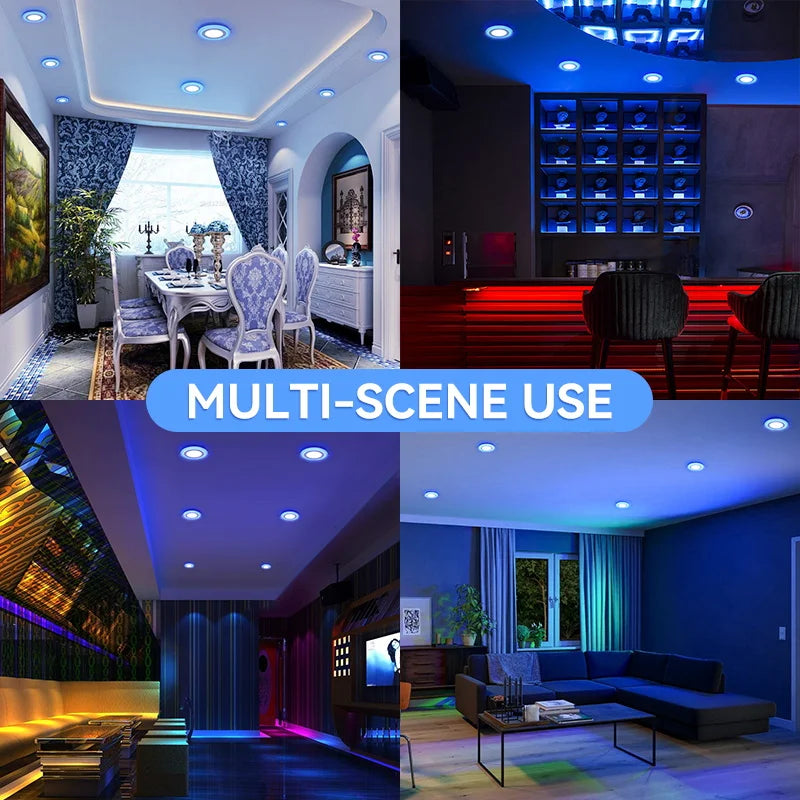 plafonnier encastré à led lumière froide design moderne pour intérieur - vue 7 sur 10