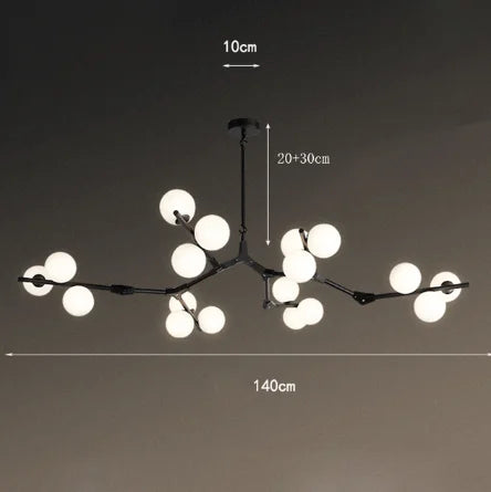Modern pendant light minimalist dimmable indoor decor - vue 10 sur 12