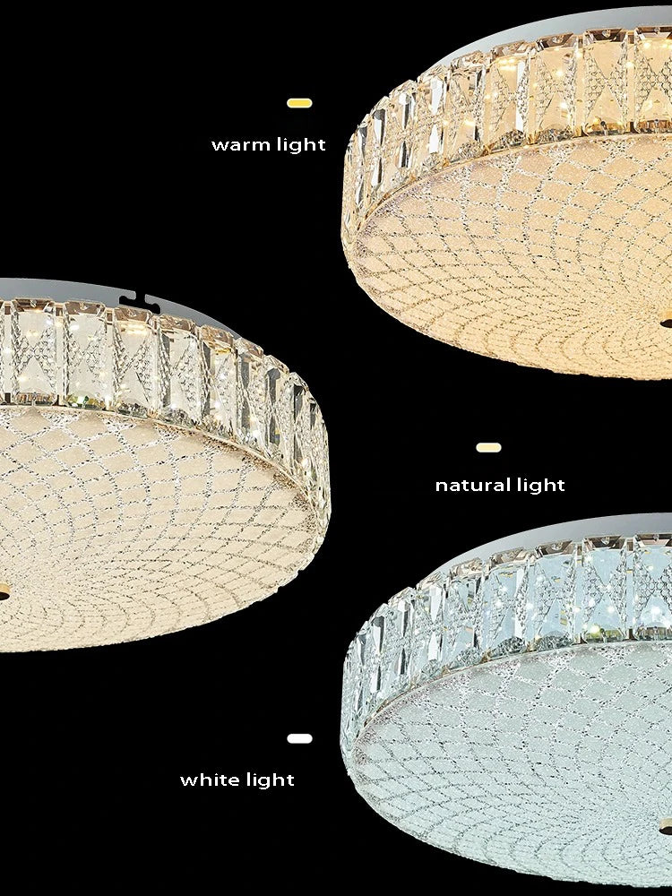 plafonnier led de luxe en cristal design moderne haute qualité 	 lampara - vue 4 sur 9