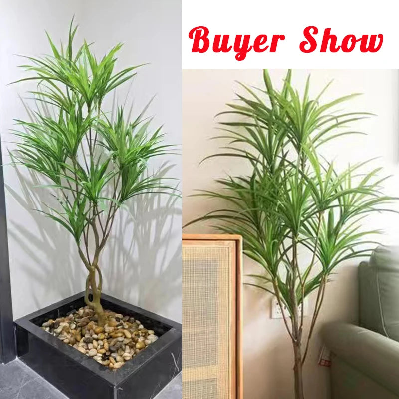 grand arbre artificiel palmier plante tropicale en pot décorative - vue 4 sur 10