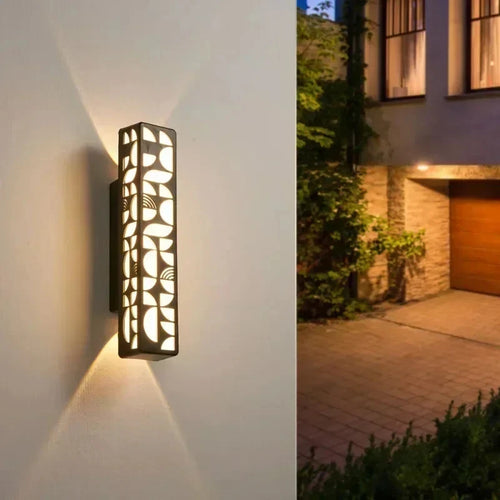 Lumière extérieure étanche rectangulaire rétro applique murale 85-265V jardin maison décorative applique murale lampara de pared porche lampe - vue 4 sur 8