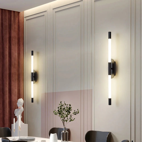 modern minimalist and creative double-headed wall light led - vue 5 sur 8