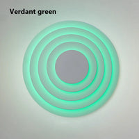 Decorative round medieval wall light with colourful LED illumination