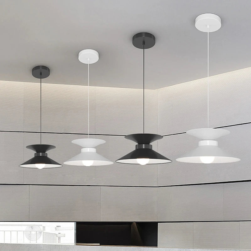 lustre de bar créatif nordique suspension longue ligne - vue 2 sur 22