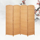 Rattan Baffle Screen, Antique Straw Handmade Living Room Partition Entrance Folding Screen, Restaurant Indoor Classical Screen