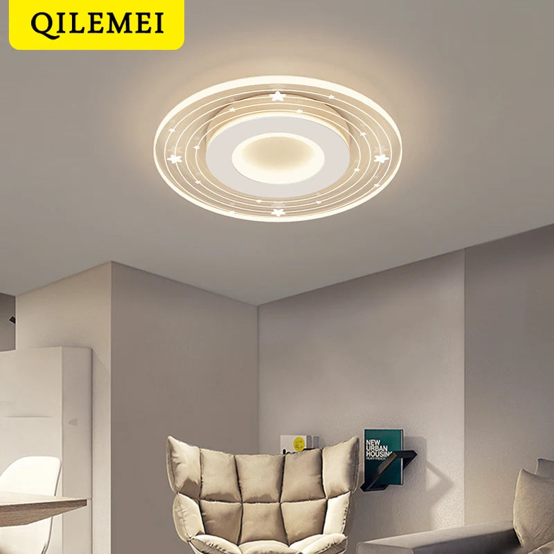 Plafond moderne à LEDs lumières pour chambre salle d'étude salon salle à manger lampes suspendues pour plafonniers meubles d'intérieur modernes - vue 3 sur 10