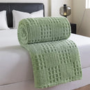 plaid gaufré jacquard doux minimaliste salon chambre
