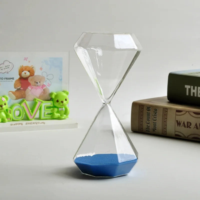 sablier en diamant 5 minutes idéal pour enfants décoration originale - vue 7 sur 16