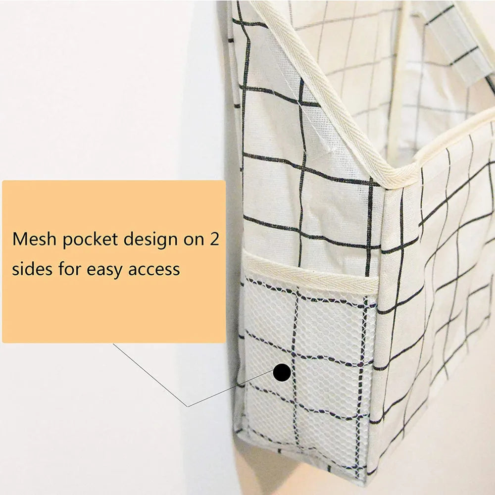 sac de rangement mural en tissu pour livres et magazines - vue 7 sur 12