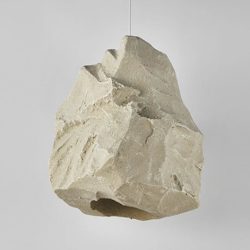 Suspension Design créatif européen Imitation pierre kaki modèle chambre japonaise Wabi Sabi maison chambre - vue 5 sur 6