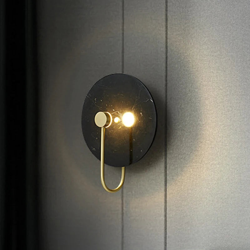 applique murale led de luxe en marbre pour hôtel - vue 4 sur 9