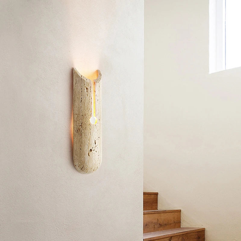 Créativité moderne Simple pierre naturelle design atmosphère applique maison petit couloir frais chambre chevet lumières décoratives - vue 4 sur 6