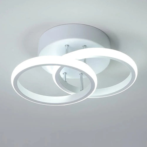 Plafonnier en métal lustre moderne haute luminosité porche lampe d'entrée lampe de plafond à économie d'énergie pour salon chambre - vue 22 sur 24