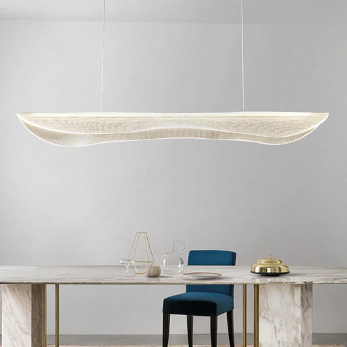 Modern minimalist decorative acrylic LED chandelier - vue 5 sur 12