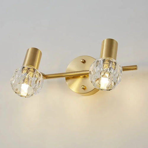 applique murale led moderne de luxe en cristal décoratif d'intérieur