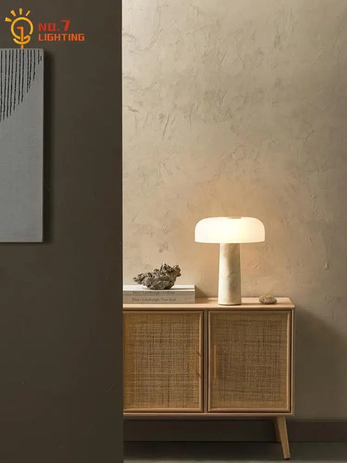 Lampe de Table LED en forme de champignon au Design nordique - vue 5 sur 6