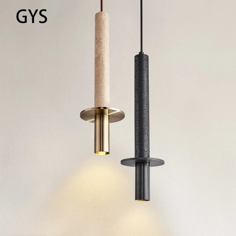 suspension led moderne lustre nordique ligne longue simple