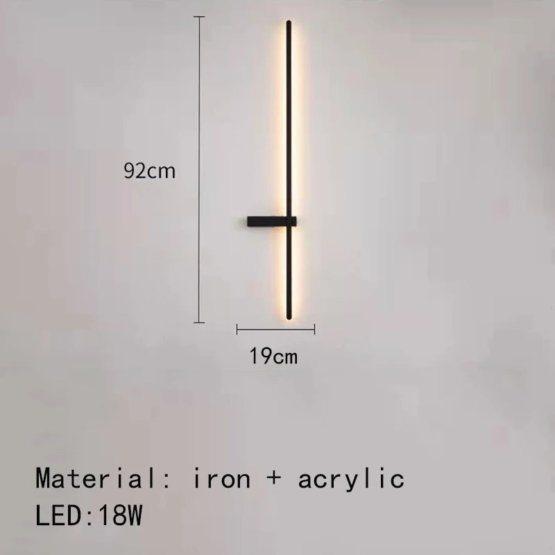 applique murale led minimaliste design artistique - vue 8 sur 15