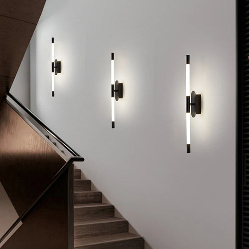 modern minimalist and creative double-headed wall light led - vue 6 sur 8