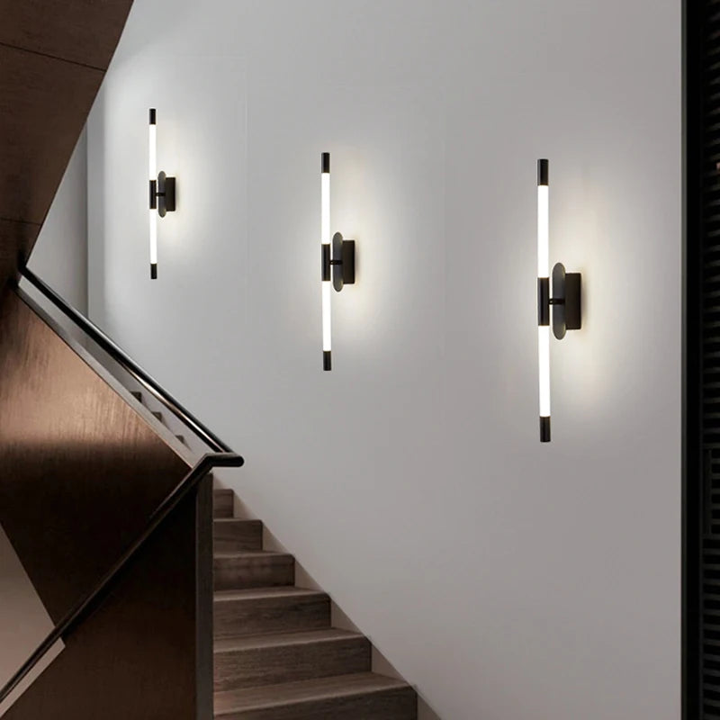 modern minimalist and creative double-headed wall light led - vue 6 sur 8