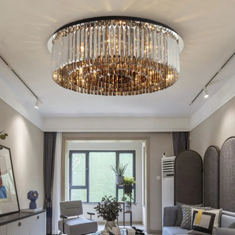 plafonnier moderne en cristal pour éclairage intérieur décoratif - vue 3 sur 6