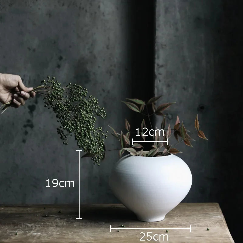 minimalist ceramic vase for elegant floral decoration