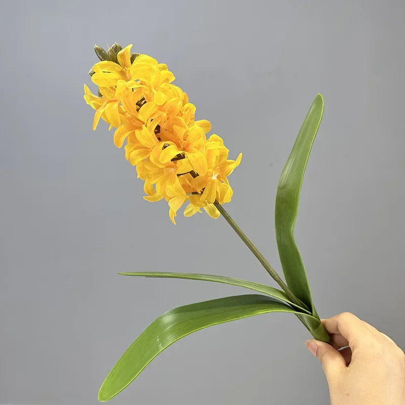Set of 2 realistic artificial hyacinth flowers for indoor decoration - vue 8 sur 11