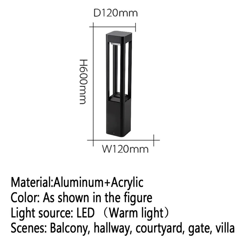 Contemporary outdoor LED lamp for garden and courtyard - vue 39 sur 47