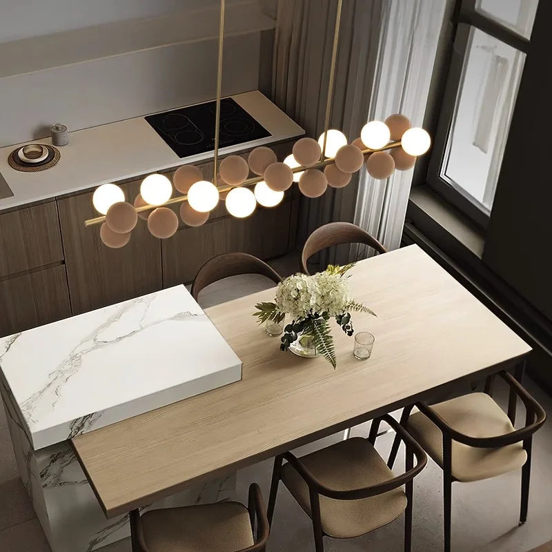 suspension led moderne salon salle manger - vue 3 sur 11