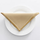 Serviette de table satin lot de 10 réception