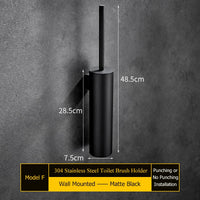 porte-brosse mural en acier inoxydable durable sans perforation