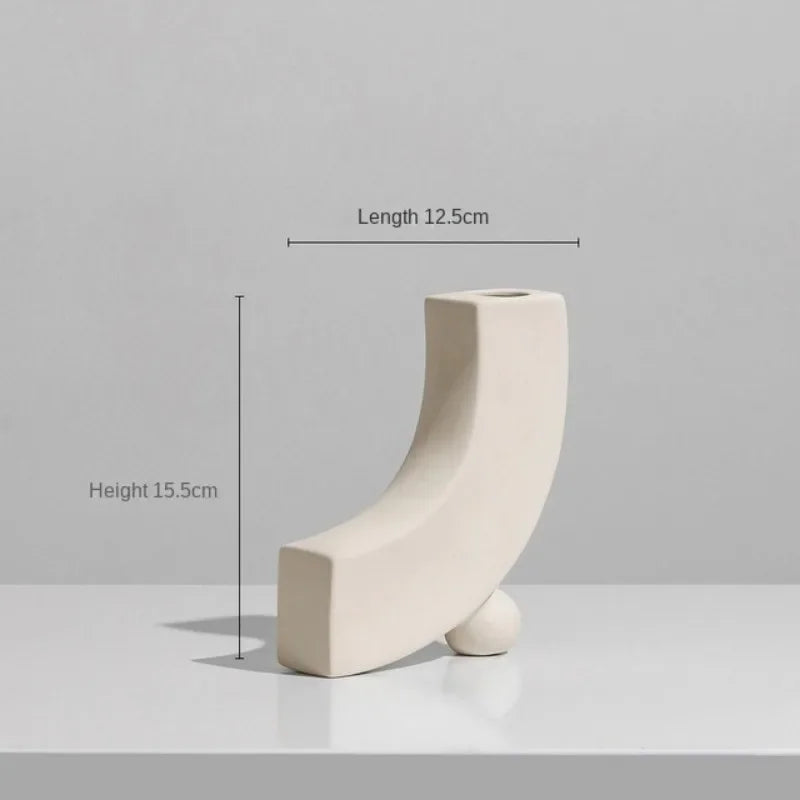 vase en céramique moderne pour fleurs séchées décoration intérieure - vue 11 sur 16