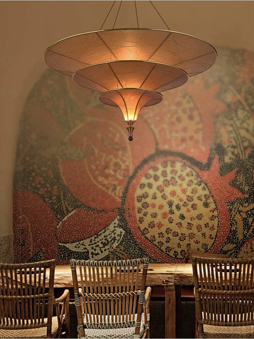 suspension wabi sabi pour décoration intérieure asiatique élégante - vue 4 sur 9