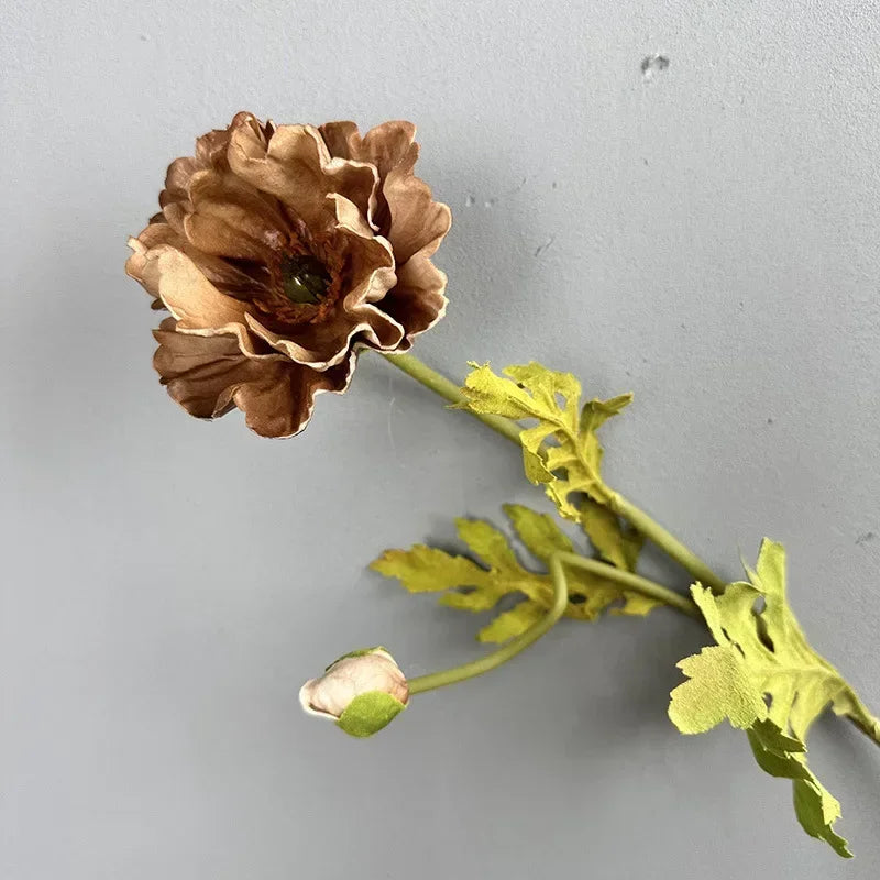lot de 2 coquelicots artificiels pour décoration de fêtes et festivals - vue 9 sur 12