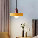 lustre moderne suspendu en verre coloré pour intérieur