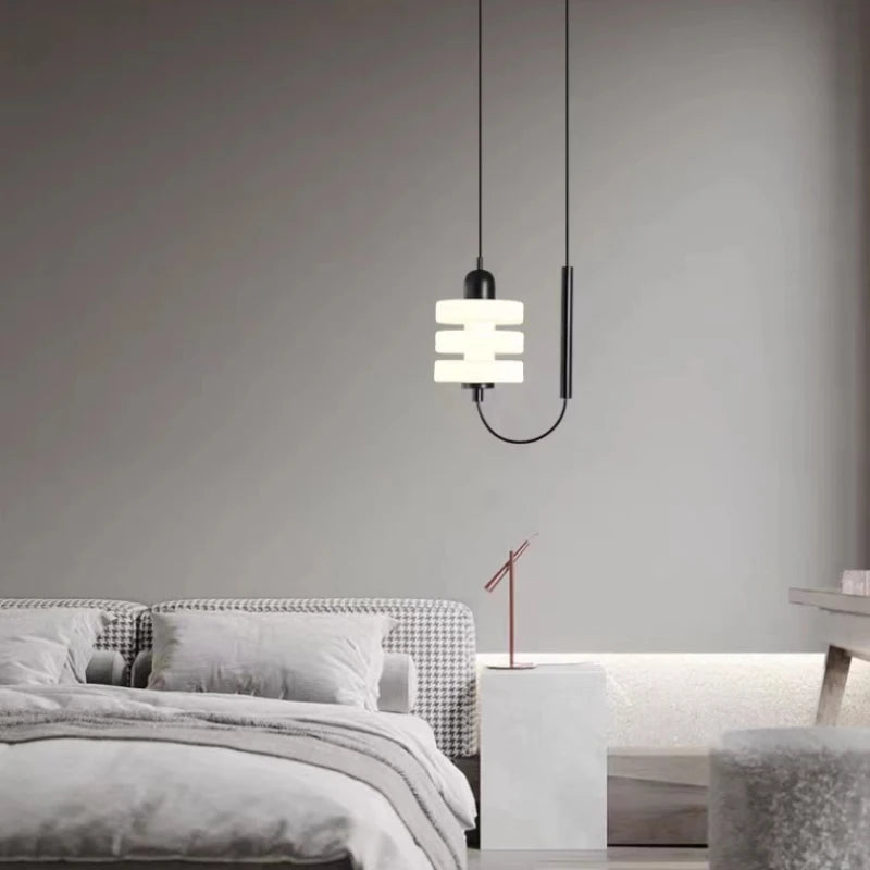 lustre en verre nordique pour décoration intérieure moderne - vue 3 sur 7