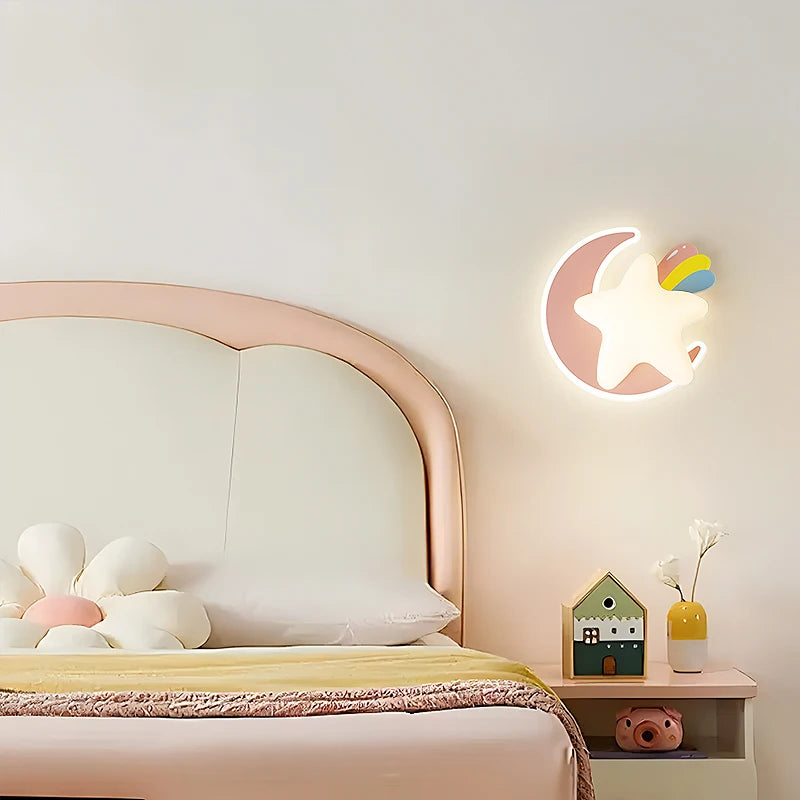 applique murale enfant design étoile princesse pour chambre à coucher - vue 7 sur 10