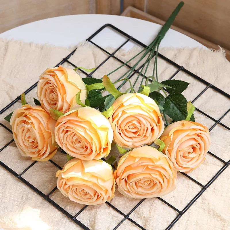 bouquets de roses artificielles pour décoration de mariage et artisanat - vue 15 sur 17